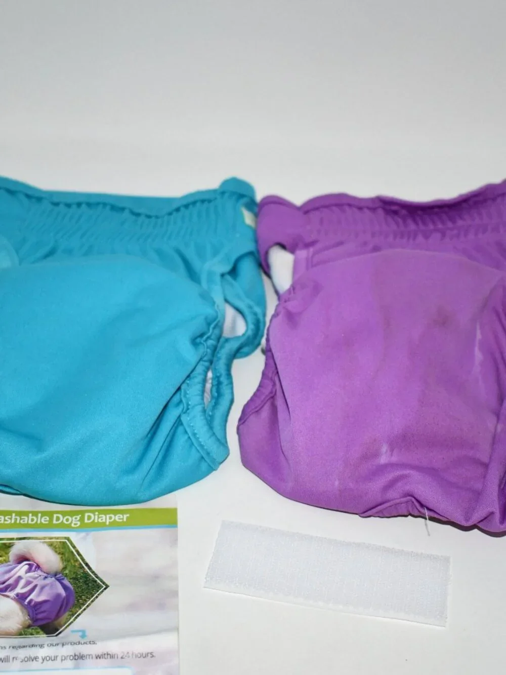 Wegreeco Premium Washable Female Dog Diapers 2 pack Purple/Teal Size: L NEW